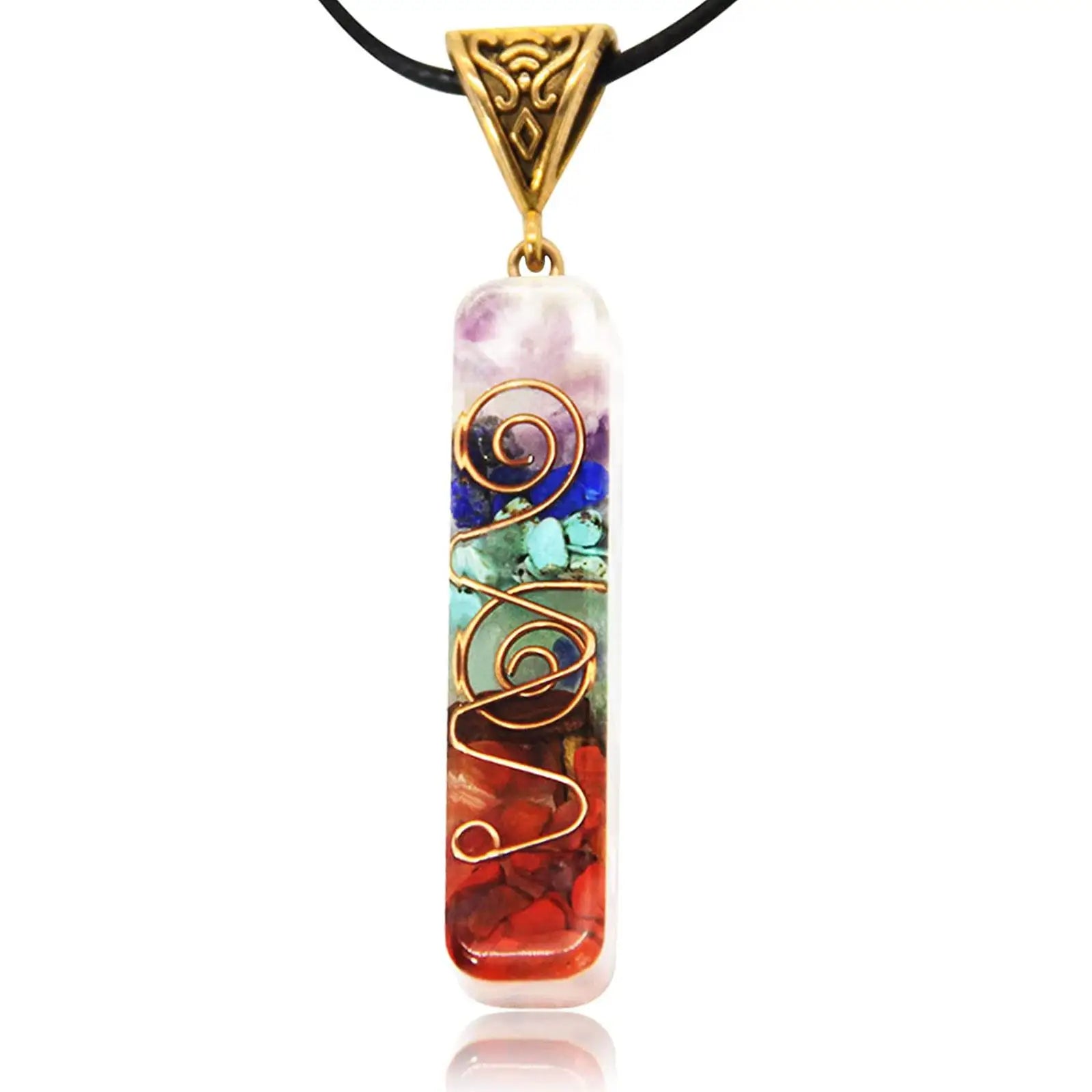 Retro Reiki Healing Energy Pendant